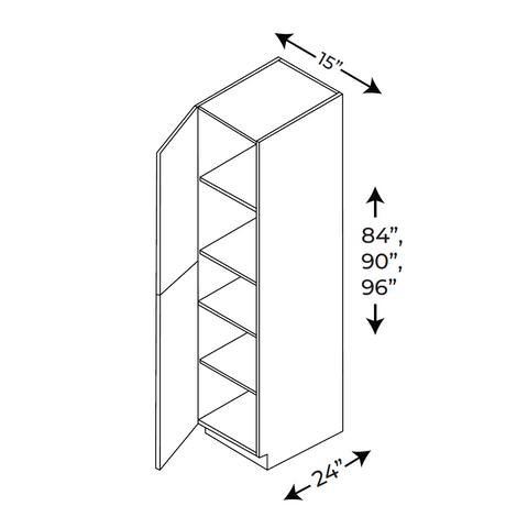 15” Wide Pantry Cabinets
