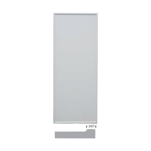 White Slim Shaker Wall Cabinet - 24"W x 18"H x 12"D + 3/4" Thick 2Door